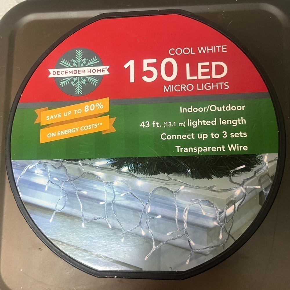 Cool White 150-Bulb Micro LED
Lights 43 ft Indoor/ Outdoor